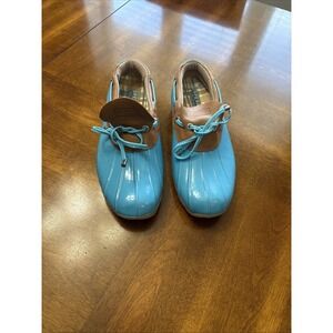 Women's blues sPerry top sider rain waterproof shoes sz 7.5